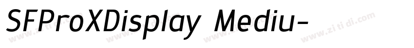 SFProXDisplay Mediu字体转换